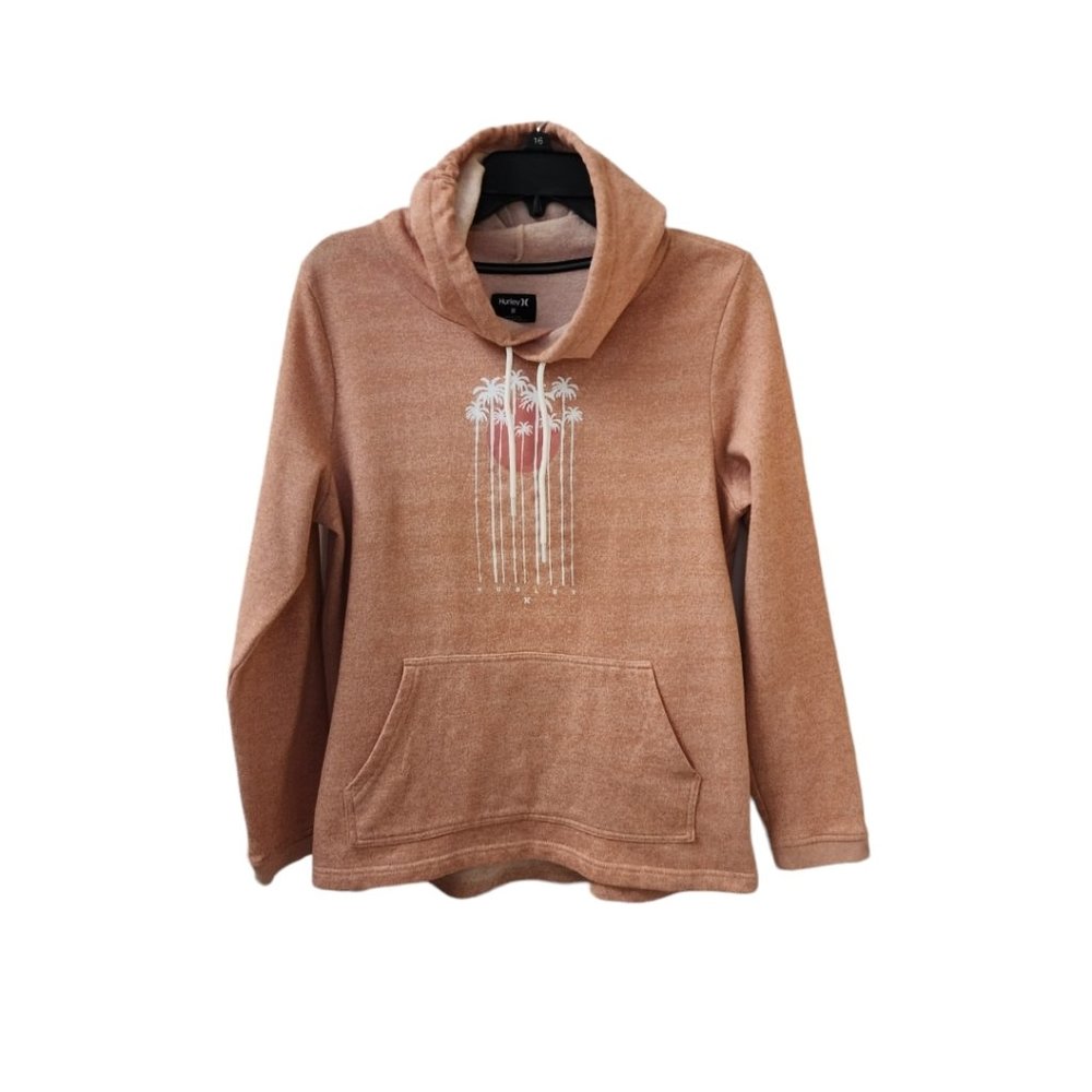 Hurley Peach Pullover Beach Hoodie Sweater Size Medium